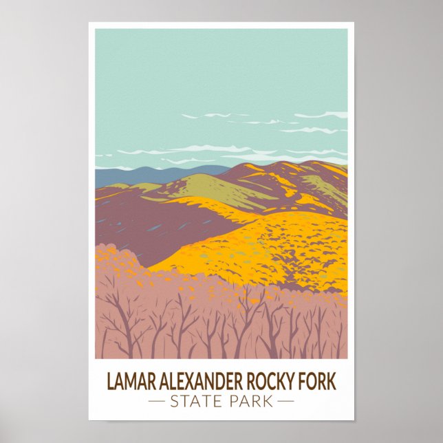 Affiche Lamar Alexander Rocky Fork State Park Tennessee (Devant)
