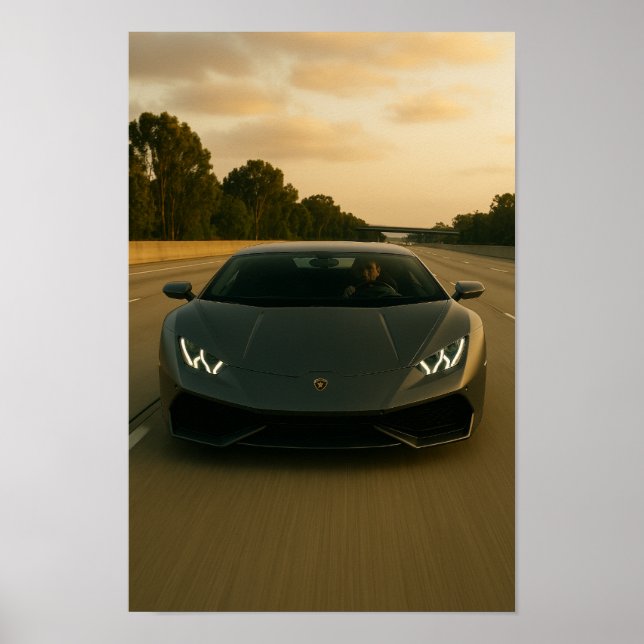 Affiche Lambo Front View (Devant)