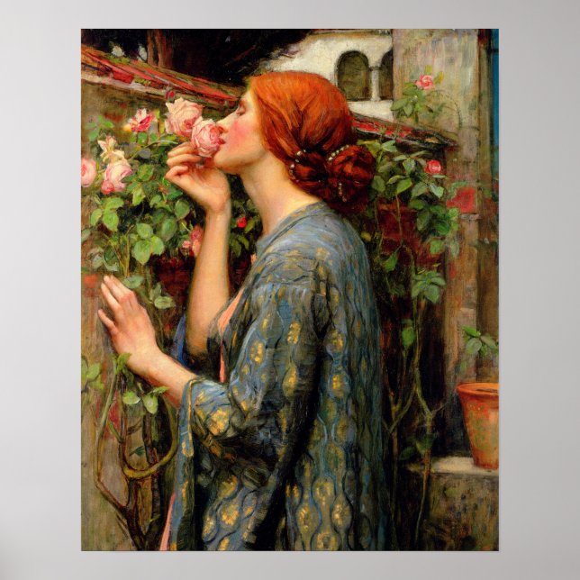 Affiche L'Âme de la Rose - John William Waterhouse (Devant)