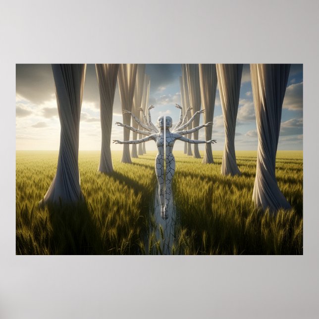 Affiche L'Âme divisée dans la récolte infinie (Devant)