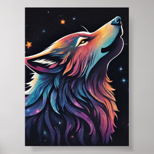 Affiche L'âme du loup arc-en-ciel : un conte cosmique