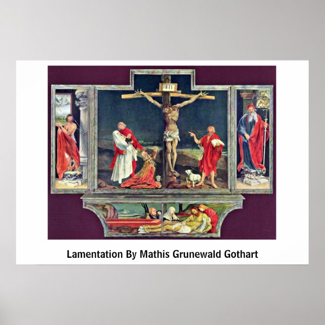 Affiche Lamentation De Mathis Grunewald Gothart (Devant)
