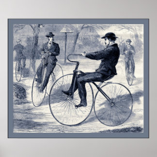 Affiche L'Américain Velocipede ~ Publicité Vintage