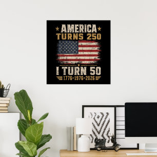 Affiche L'Amérique a 250 ans, j'ai 50 ans