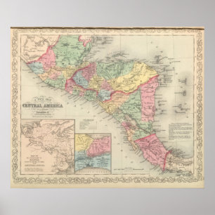 Affiche L'Amérique Centrale 6