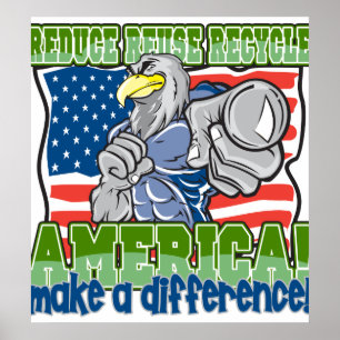 Affiche L'Amérique de l'environnement