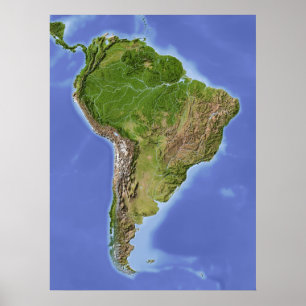 Affiche L'Amérique du Sud