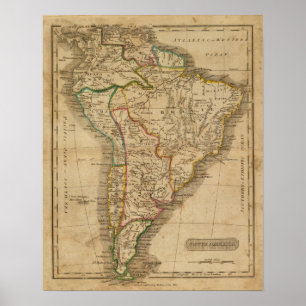 Affiche L'Amérique du Sud 12