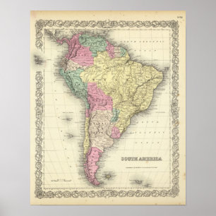 Affiche L'Amérique du Sud 17