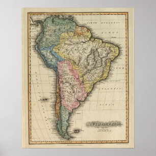 Affiche L'Amérique du Sud 25