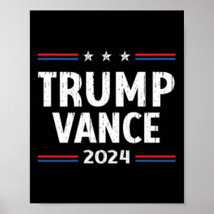 Affiche L'Amérique reprend l'Amérique Trump Vance 2024 Vic