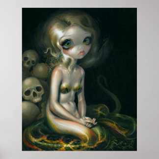 Affiche Lamia ART PRINT serpent de vampire