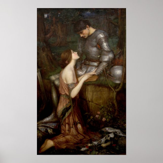 Affiche Lamia et le soldat par John William Waterhouse (Devant)