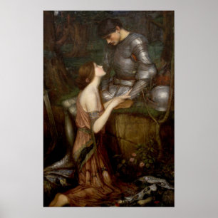 Affiche Lamia et le soldat par John William Waterhouse