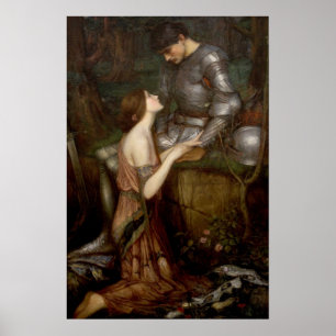 Affiche Lamia et le soldat par John William Waterhouse