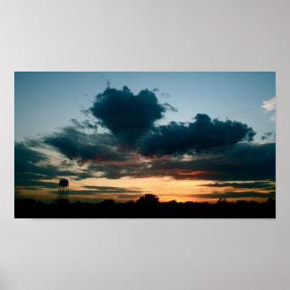 Affiche L'AMOUR au coucher du soleil