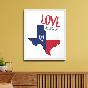 Affiche L'Amour Aussi Grand Que Le Texas