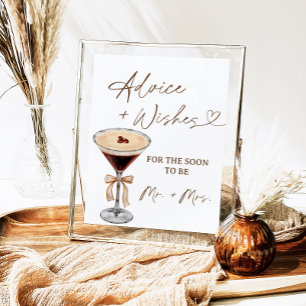 Affiche L'amour brasse Martini Conseils & Voeux Signer