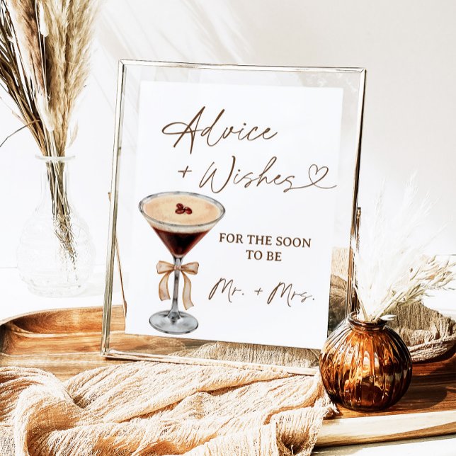 Affiche L'amour brasse Martini Conseils & Voeux Signer (Créateur téléchargé)