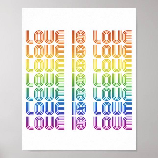 Affiche L'amour c'est l'amour Rétro (Devant)