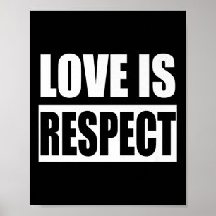Affiche L'Amour C'Est Le Respect Porter Orange Day Advocac