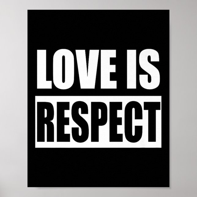 Affiche L'Amour C'Est Le Respect Porter Orange Day Advocac (Devant)