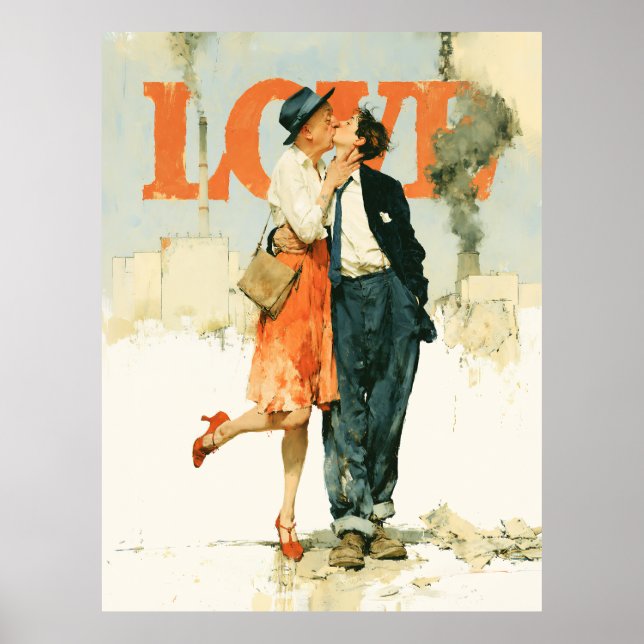 Affiche L'amour contre la fumée (Devant)