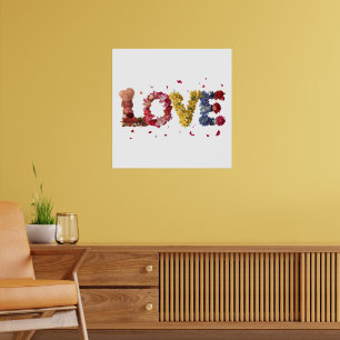 Affiche L'Amour Dans Les Fleurs