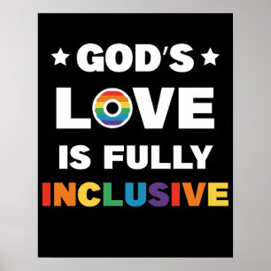 Affiche L'amour de Dieu est pleinement inclusif Mois de la