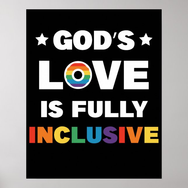 Affiche L'amour de Dieu est pleinement inclusif Mois de la (Devant)