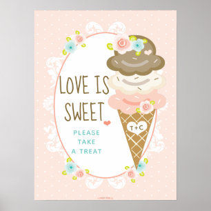 Affiche L'amour de la glace est doux, s'il vous plaît pren