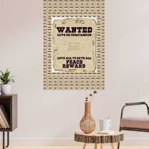 Affiche L'amour de la paix et l'unité