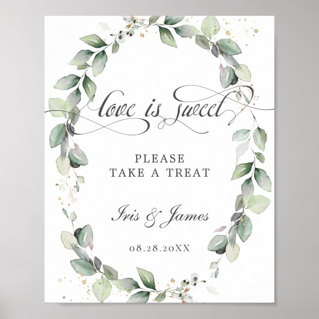 Affiche L'amour de la verdure douce est doux Prenez un sig (Devant)