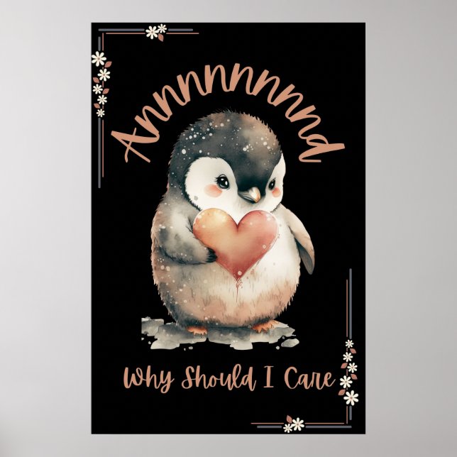 Affiche L'Amour De Moi, Et Pourquoi Je Me Soucie, (Devant)