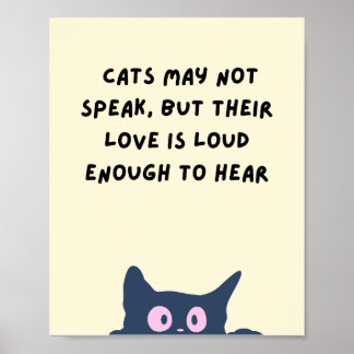 Affiche L'amour des chats