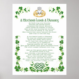 Affiche L'amour des mères irlandaises est une bénédiction