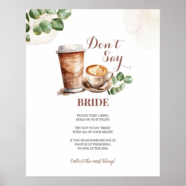 Affiche L'amour du café est en train de se préparer Ne dit (Devant)