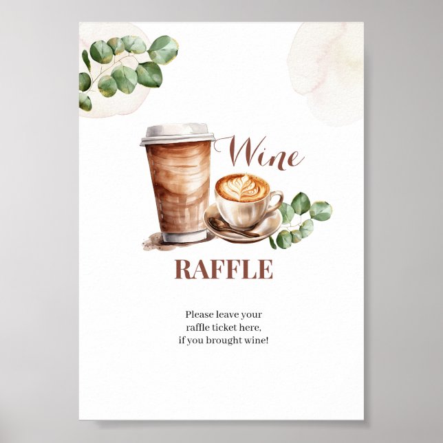 Affiche L'amour du café est en train de se préparer Signe  (Devant)