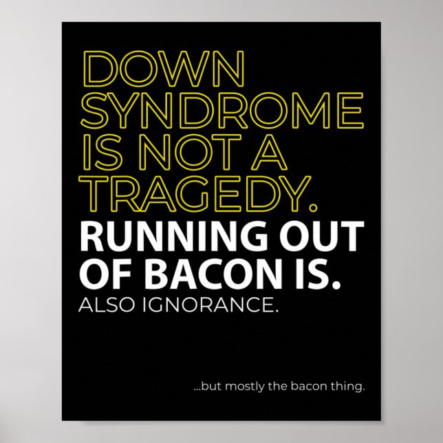 Affiche L'amour du jour du syndrome de Down ne compte pas  (Devant)