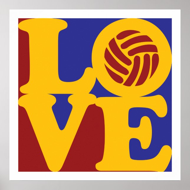 Affiche L'amour du volleyball (Devant)