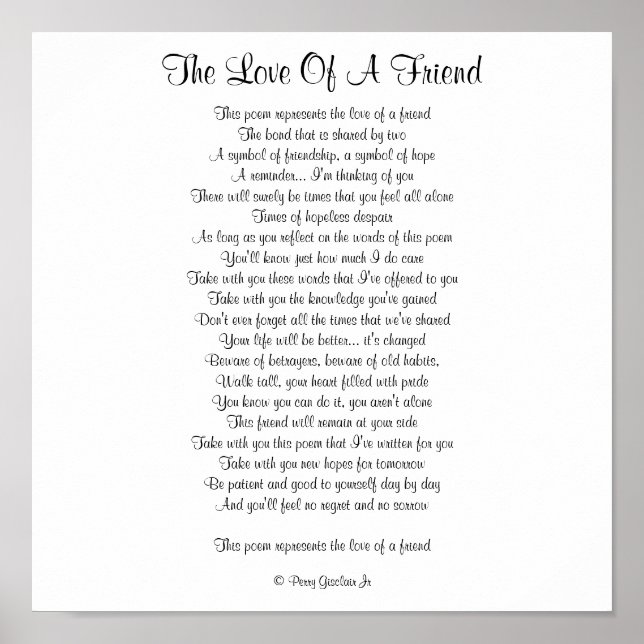 AFFICHE L'AMOUR D'UN AMI (Devant)