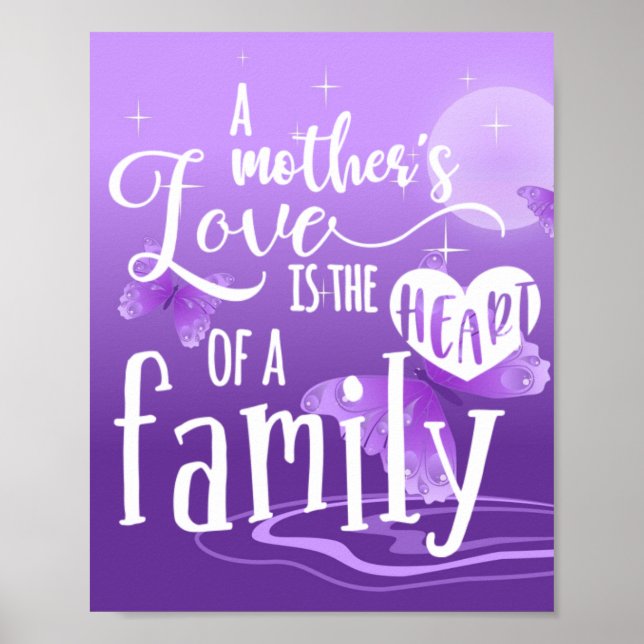 Affiche L'amour d'une mère est le coeur d'une famille (Devant)