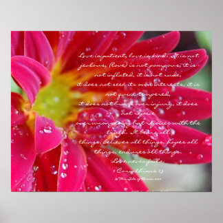 Affiche L'amour est.....1 Corinthiens 13