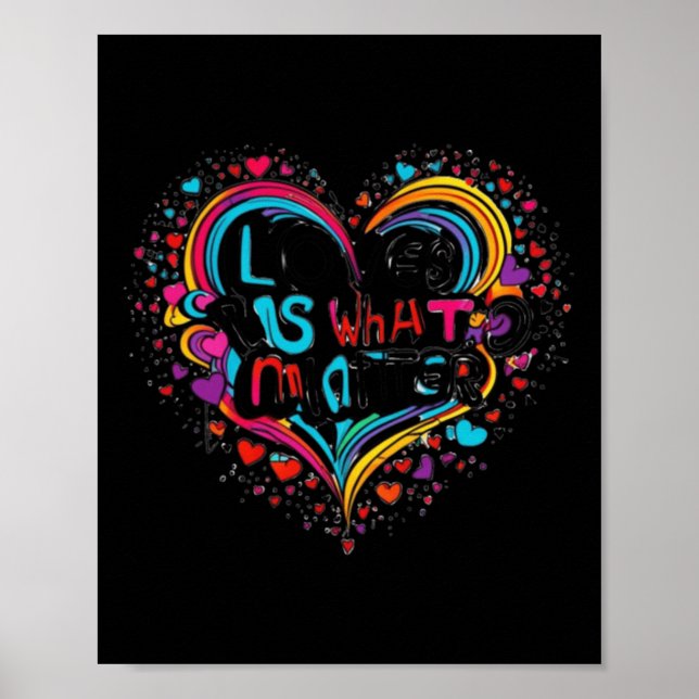 Affiche L'Amour Est Ce Qu'Il S - Modèle De Citation Inspir (Devant)