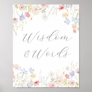 Affiche L'Amour Est Dans Bloom Bar Conseils & Souhaits