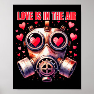 Affiche L'amour est dans l'air Funny Anti Saint-Valentin M