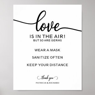 Affiche L'amour est dans l'air, mais les germes aussi Sign