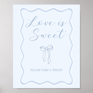 Affiche L'amour est doux, le bleu qui fait un nœud, Cadeau