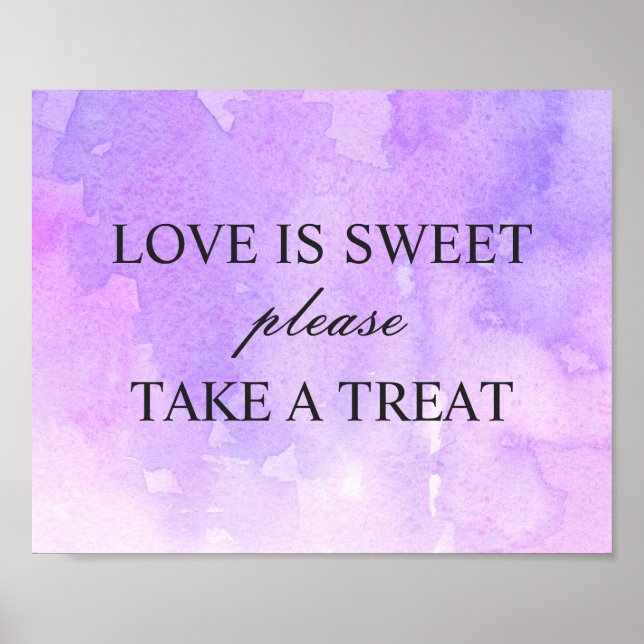 Affiche L'amour est doux, prenez une friandise. Mariage li (Devant)