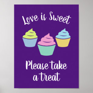 Affiche L'amour est doux, s'il vous plaît prenez un signe